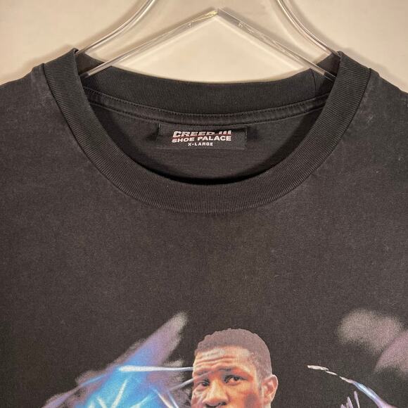 Creed III Shoe Palace Diamond Dame Crewneck Graphic Tee XL Washed in Black - Picture 5 of 7